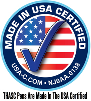 THASC Pens Are Made In The USA Certified